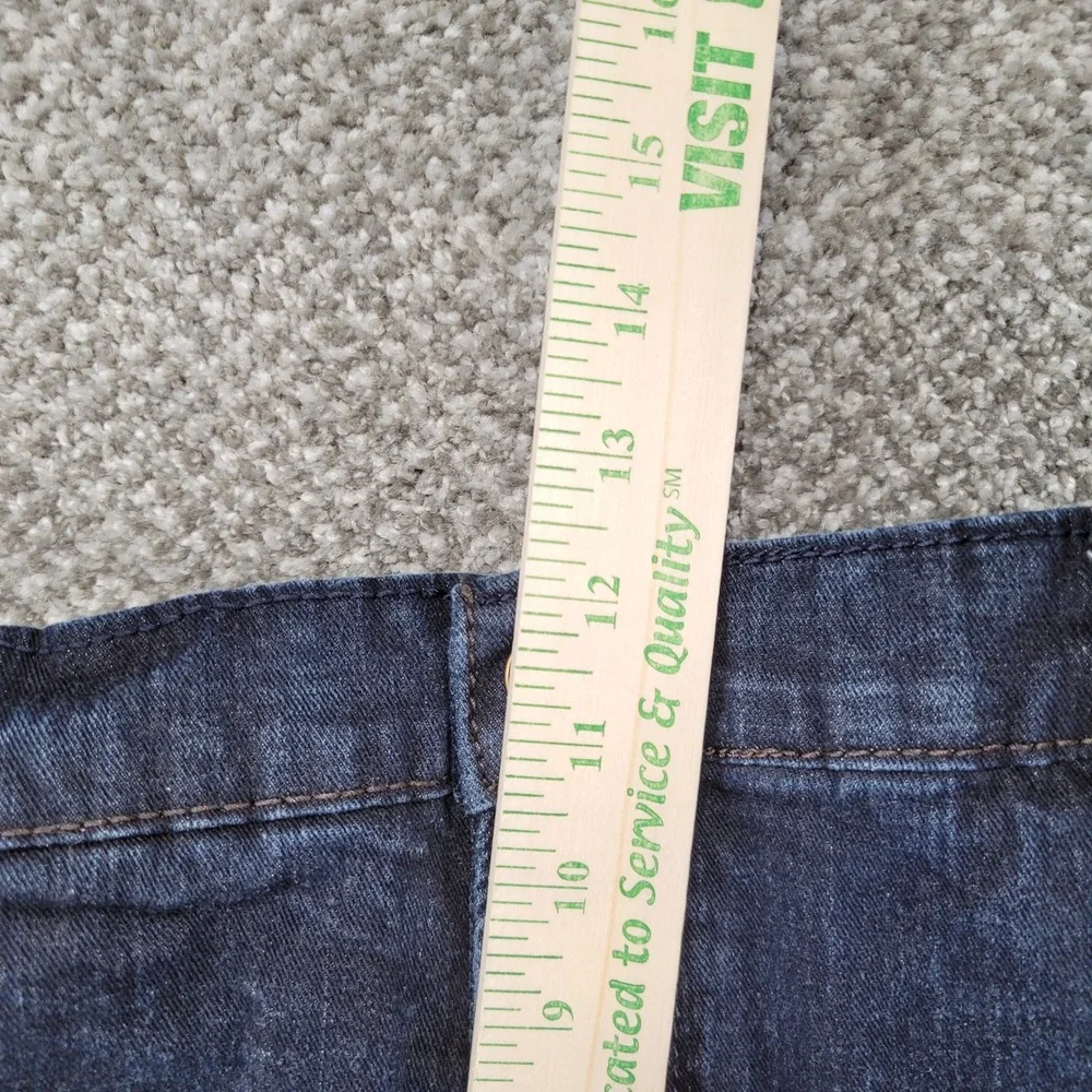 Urban Star Mens Dark Wash Straight Leg Stretch Denim Jeans 44x30 Blue Stretch
